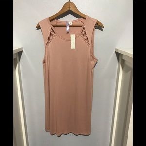 Francesca’s blush dress